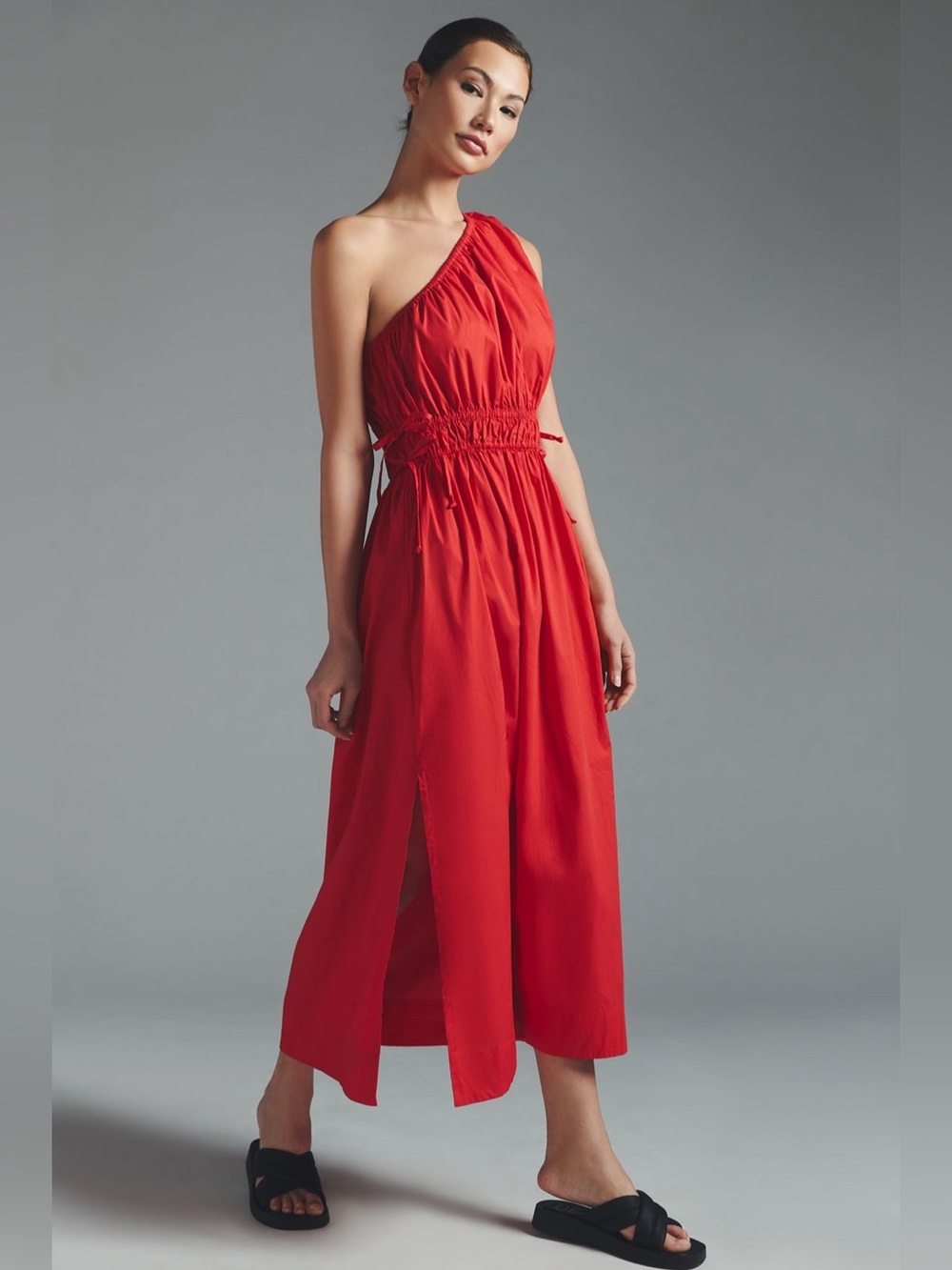 Faithfull The Brand One-Shoulder Maxi Dress